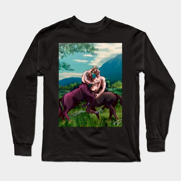 Centaur daddies Long Sleeve T-Shirt by Tattooeddandyyy70